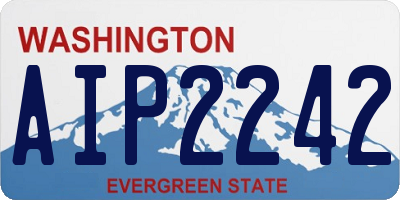 WA license plate AIP2242