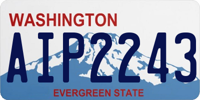 WA license plate AIP2243