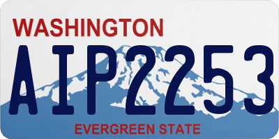 WA license plate AIP2253