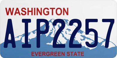 WA license plate AIP2257