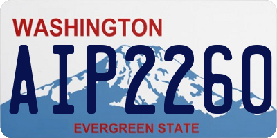 WA license plate AIP2260