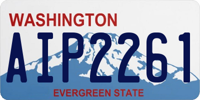 WA license plate AIP2261