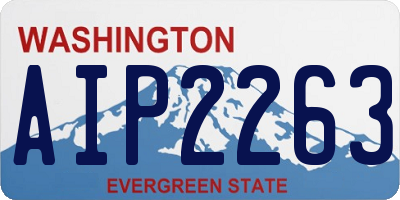 WA license plate AIP2263