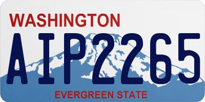 WA license plate AIP2265