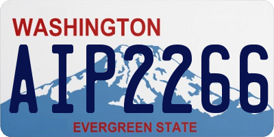 WA license plate AIP2266