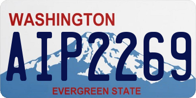 WA license plate AIP2269