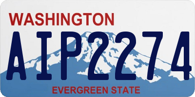 WA license plate AIP2274