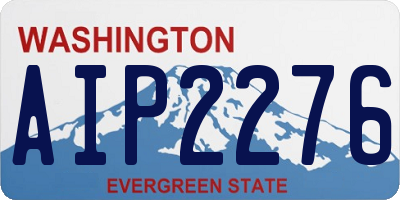WA license plate AIP2276