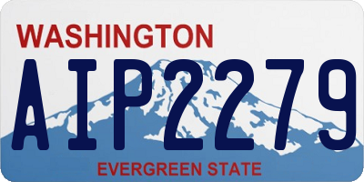 WA license plate AIP2279