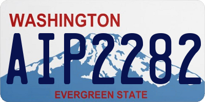 WA license plate AIP2282