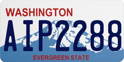WA license plate AIP2288