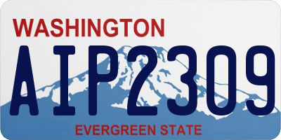 WA license plate AIP2309