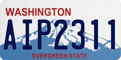 WA license plate AIP2311