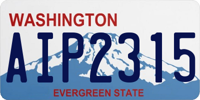 WA license plate AIP2315