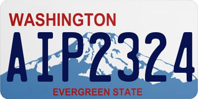 WA license plate AIP2324