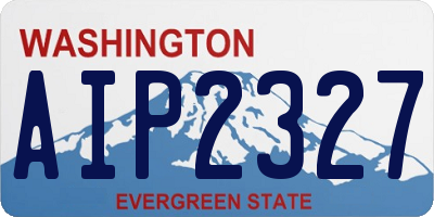 WA license plate AIP2327