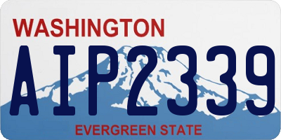 WA license plate AIP2339