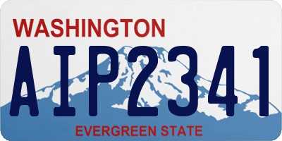 WA license plate AIP2341