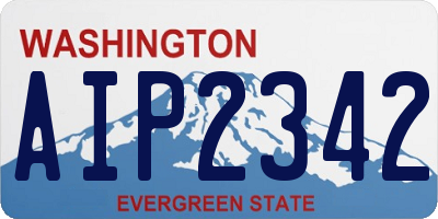WA license plate AIP2342