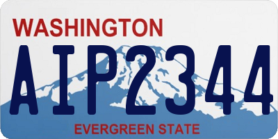 WA license plate AIP2344