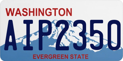 WA license plate AIP2350