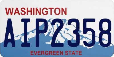 WA license plate AIP2358
