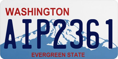 WA license plate AIP2361