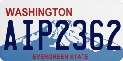 WA license plate AIP2362