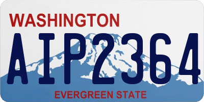 WA license plate AIP2364