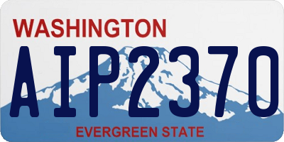 WA license plate AIP2370