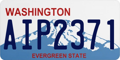 WA license plate AIP2371