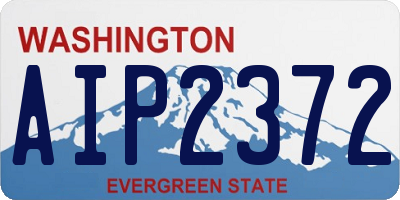 WA license plate AIP2372