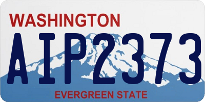 WA license plate AIP2373
