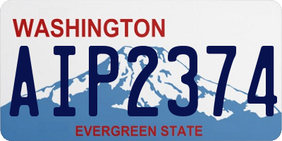 WA license plate AIP2374