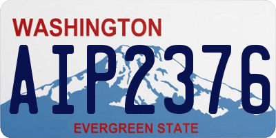 WA license plate AIP2376
