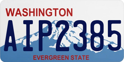 WA license plate AIP2385