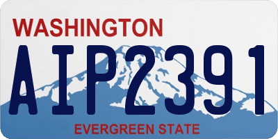 WA license plate AIP2391