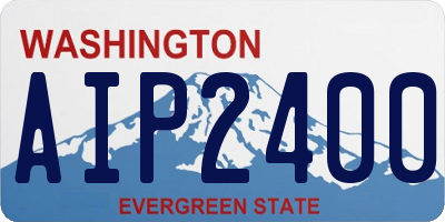 WA license plate AIP2400