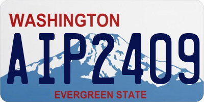 WA license plate AIP2409