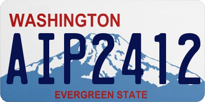 WA license plate AIP2412