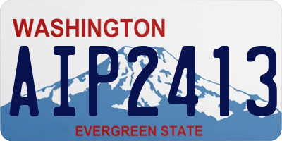 WA license plate AIP2413