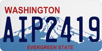 WA license plate AIP2419