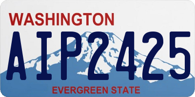 WA license plate AIP2425