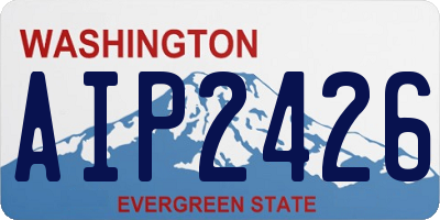 WA license plate AIP2426