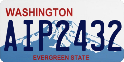 WA license plate AIP2432
