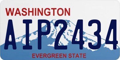 WA license plate AIP2434