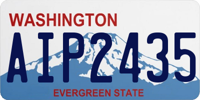 WA license plate AIP2435