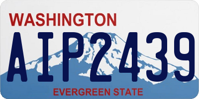 WA license plate AIP2439
