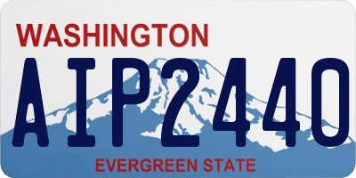 WA license plate AIP2440