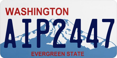 WA license plate AIP2447